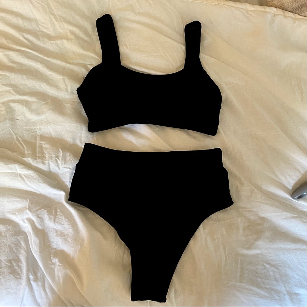 two peice high wasted bikini